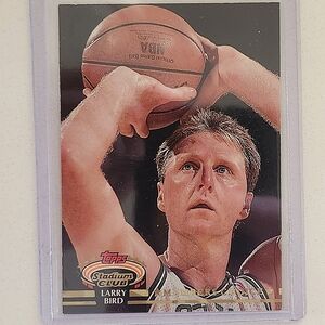 Topps Stadium Club Larry Bird Basketball Card
